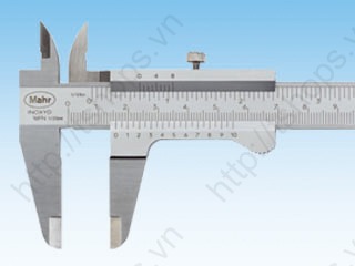 MarCal Vernier Caliper 16 FN with scale reading and locking screw above