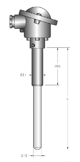 Can sứ đo nhiệt độ cao 1700oC sensor kiểu S