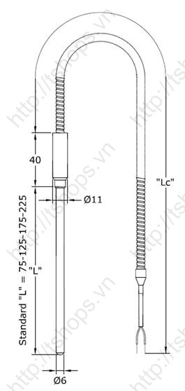 THERMOCOUPLE FOR EXHAUST GAS TEMP. MEASUR MTC