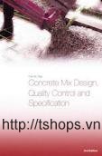 Concrete Mix Design, Quality Control and Specification