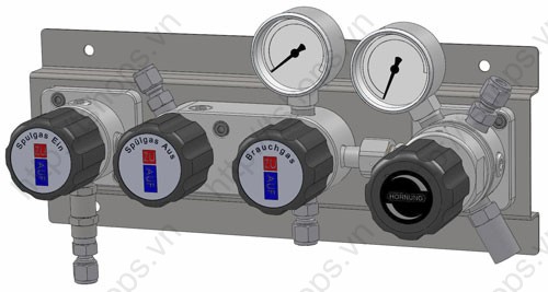 Gas supply panel HP 236 Frontline single stage with external purging 