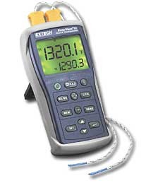  Extech EA10 Type K Thermocouple Dual Input Thermometer