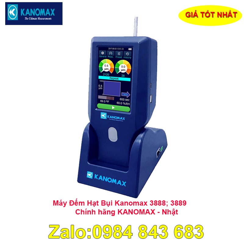 MÁY ĐẾM HẠT BỤI KANOMAX 3888