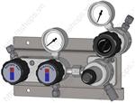 Gas supply panel HP 231 Frontline dual stage with internal purging 