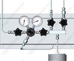 Gas supply panel HP 204 single stage with external purge system