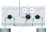 Gas supply panel HP 211 dual stage with process gas shut-off valves
