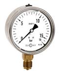 Heavy Duty pressure gauges with Bourdon tube and glycerine filling