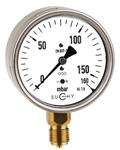 Heavy duty pressure gauges with capsule element